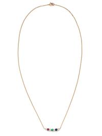 GEMSTONE AND DIAMOND NECKLACE