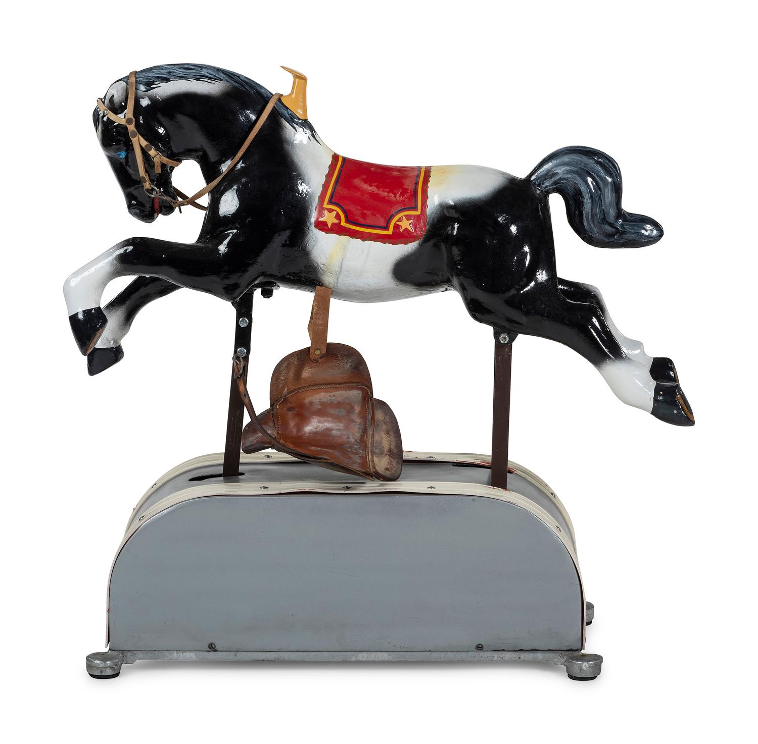 An Electric Painted Riding Horse