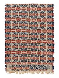 Three Cotton and Wool Jacquard Coverlets