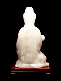 Five Chinese Carved Hardstone Figures of Immortals