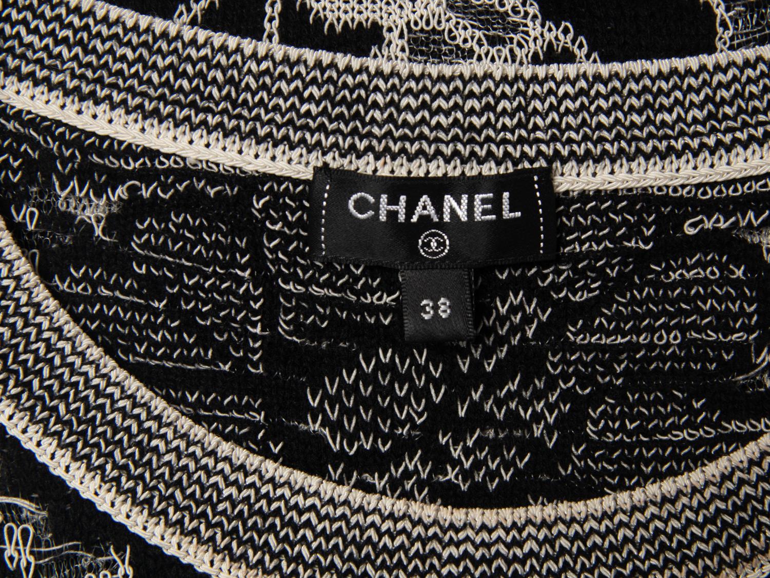 CHANEL FLORAL KNIT DRESS