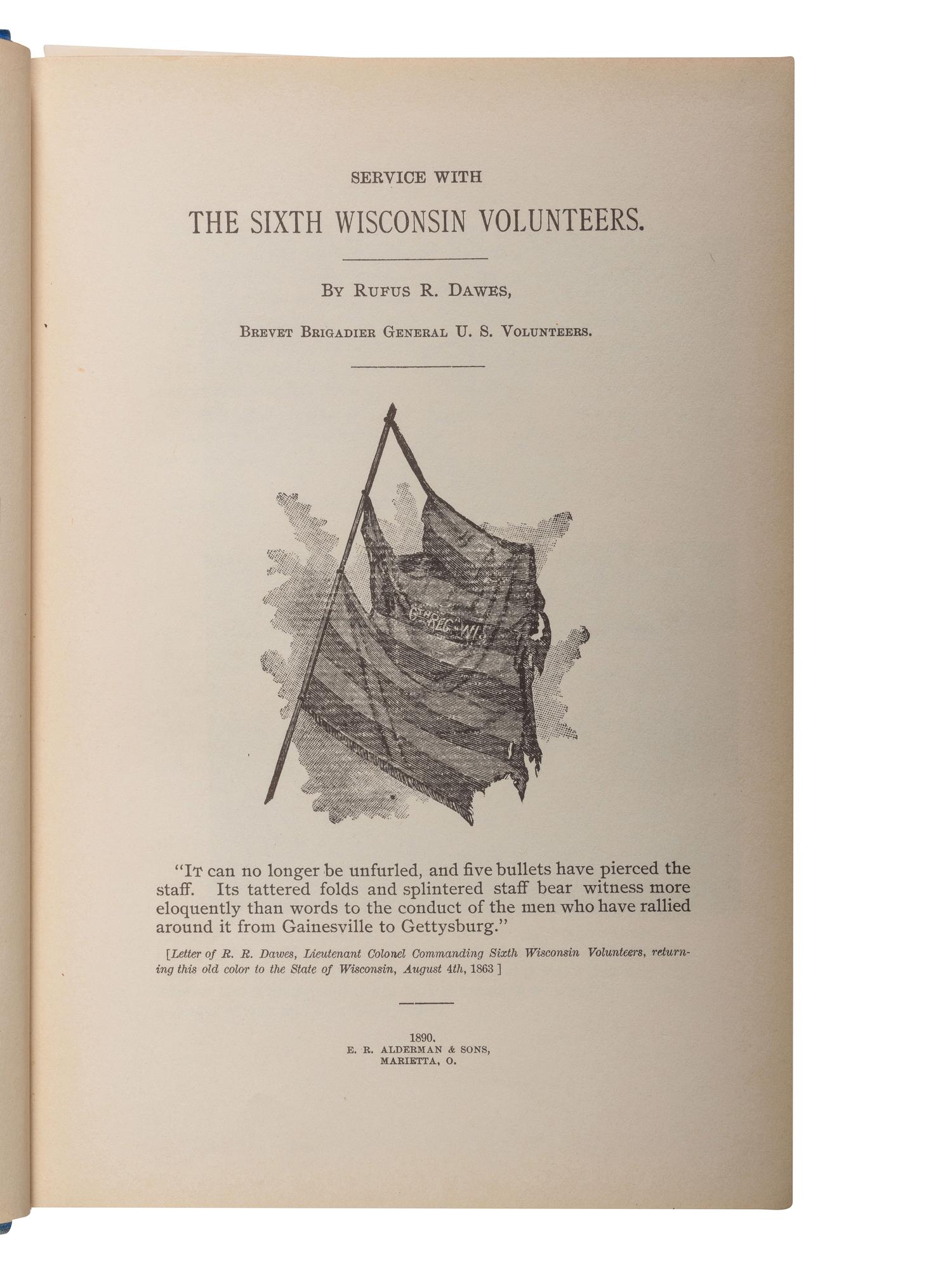 [CIVIL WAR - WISCONSIN]. A group of Wisconsin regimental histories, comprising: