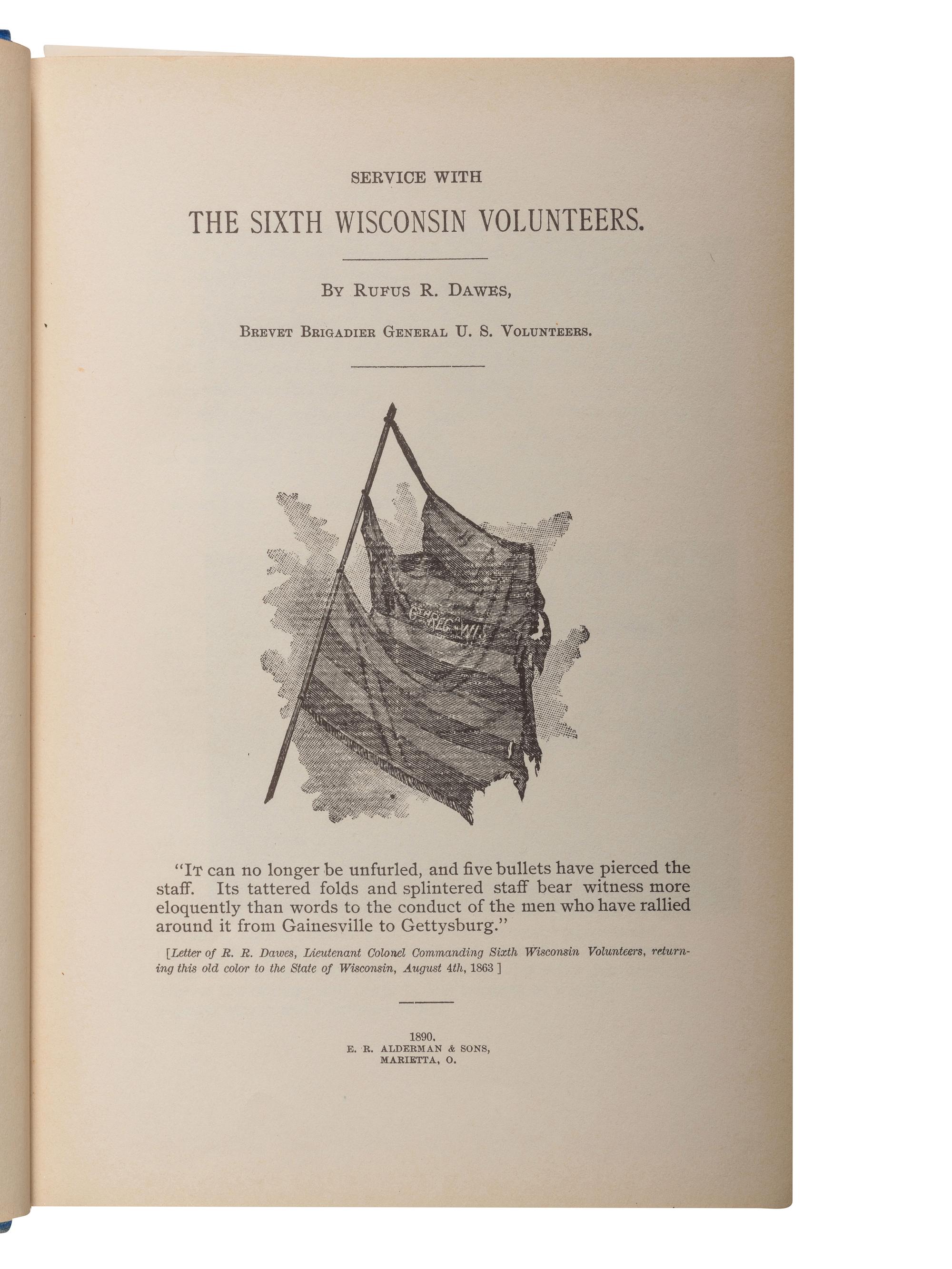 [CIVIL WAR - WISCONSIN]. A group of Wisconsin regimental histories, comprising: