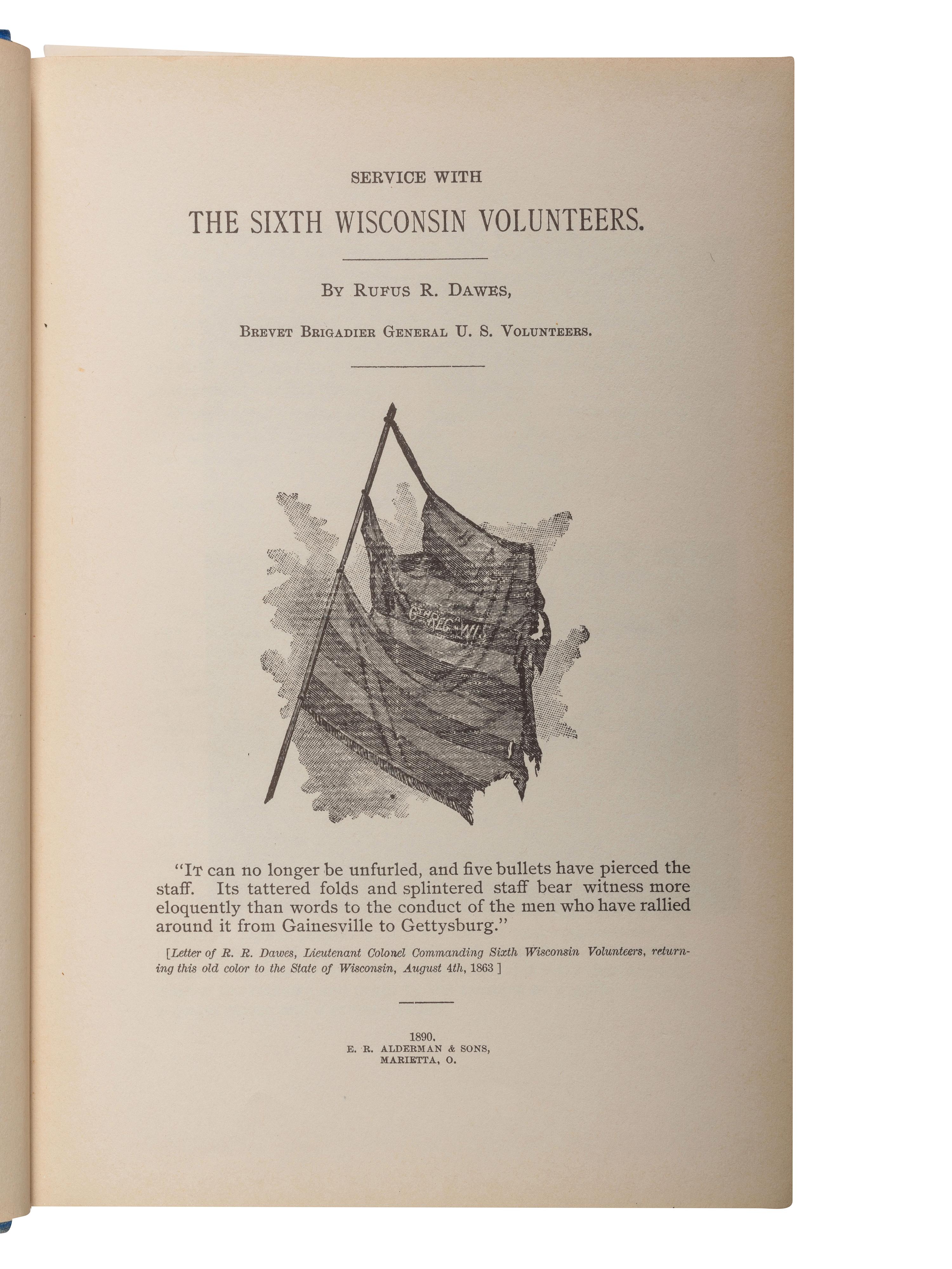 [CIVIL WAR - WISCONSIN]. A group of Wisconsin regimental histories, comprising: