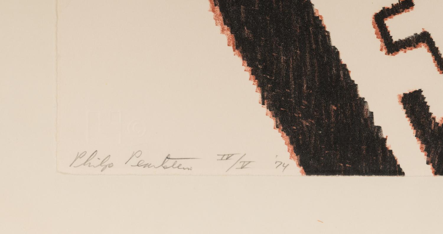 Model on Grey Patterened Rug II, 1974