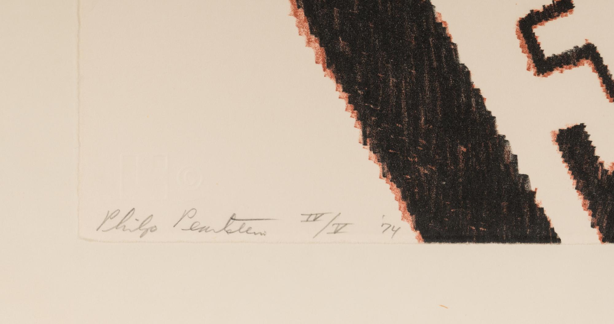 Model on Grey Patterened Rug II, 1974