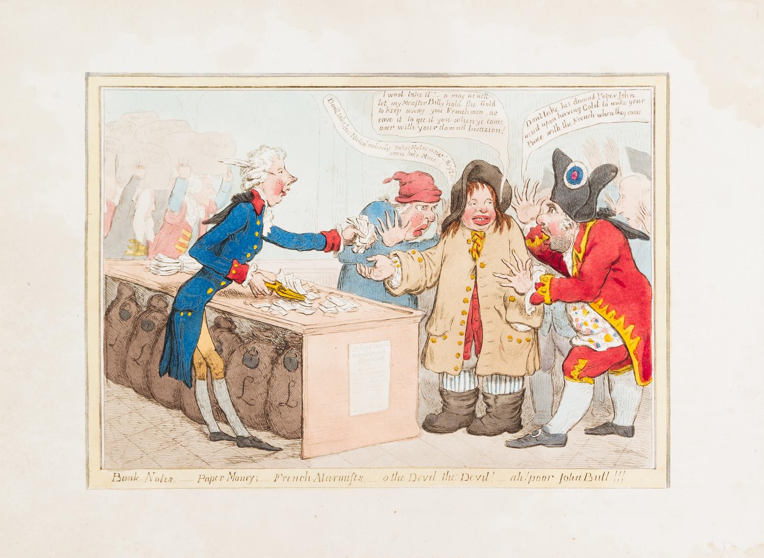GILLRAY, JAMES. [The Caricatures of Gillray.] London, [1818] With 85 hand-colored plates.