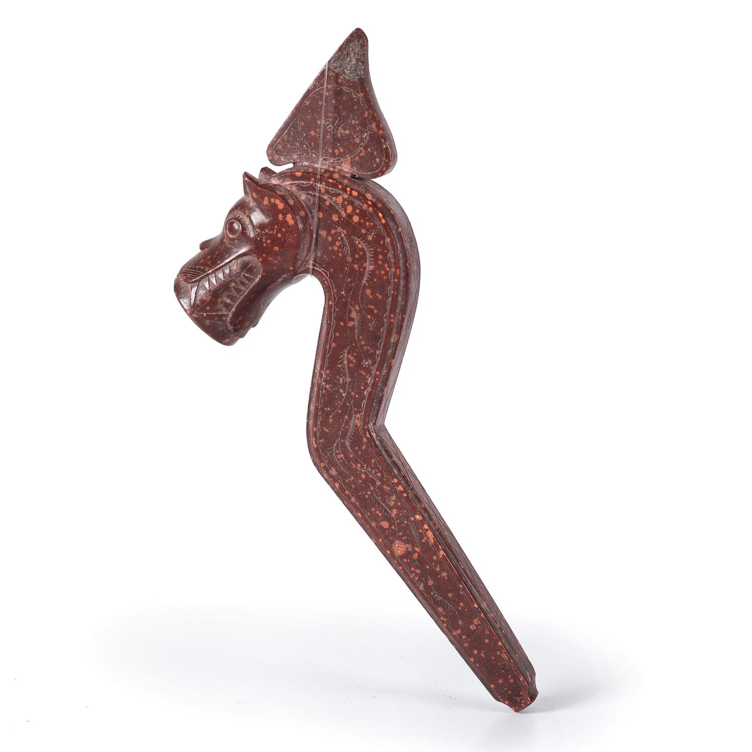 Western Great Lakes Catlinite "Monster" Pipe