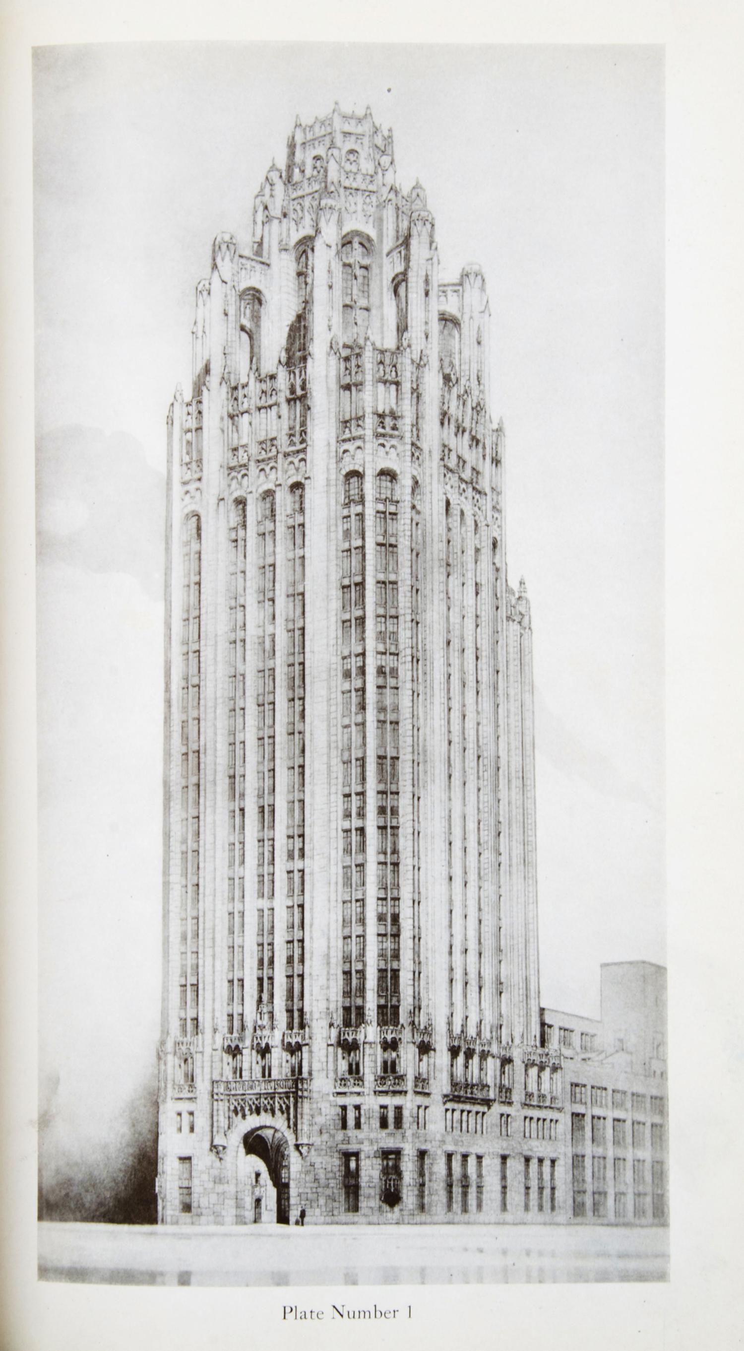 (CHICAGO) "TRIBUNE TOWER DESIGN COMPETITION" The International Competition for a New Administration Building... Chicago, 1923. First ed