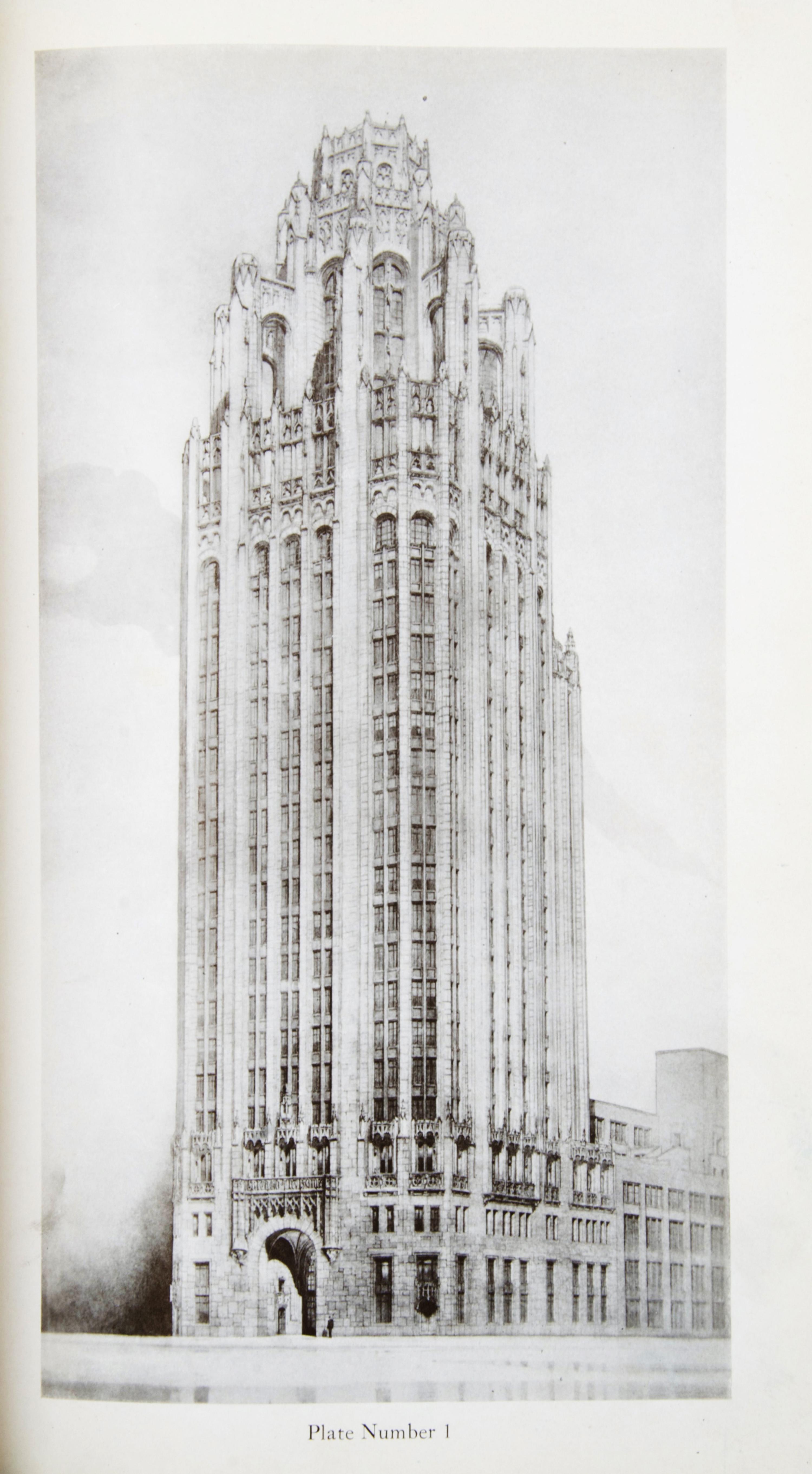 (CHICAGO) "TRIBUNE TOWER DESIGN COMPETITION" The International Competition for a New Administration Building... Chicago, 1923. First ed