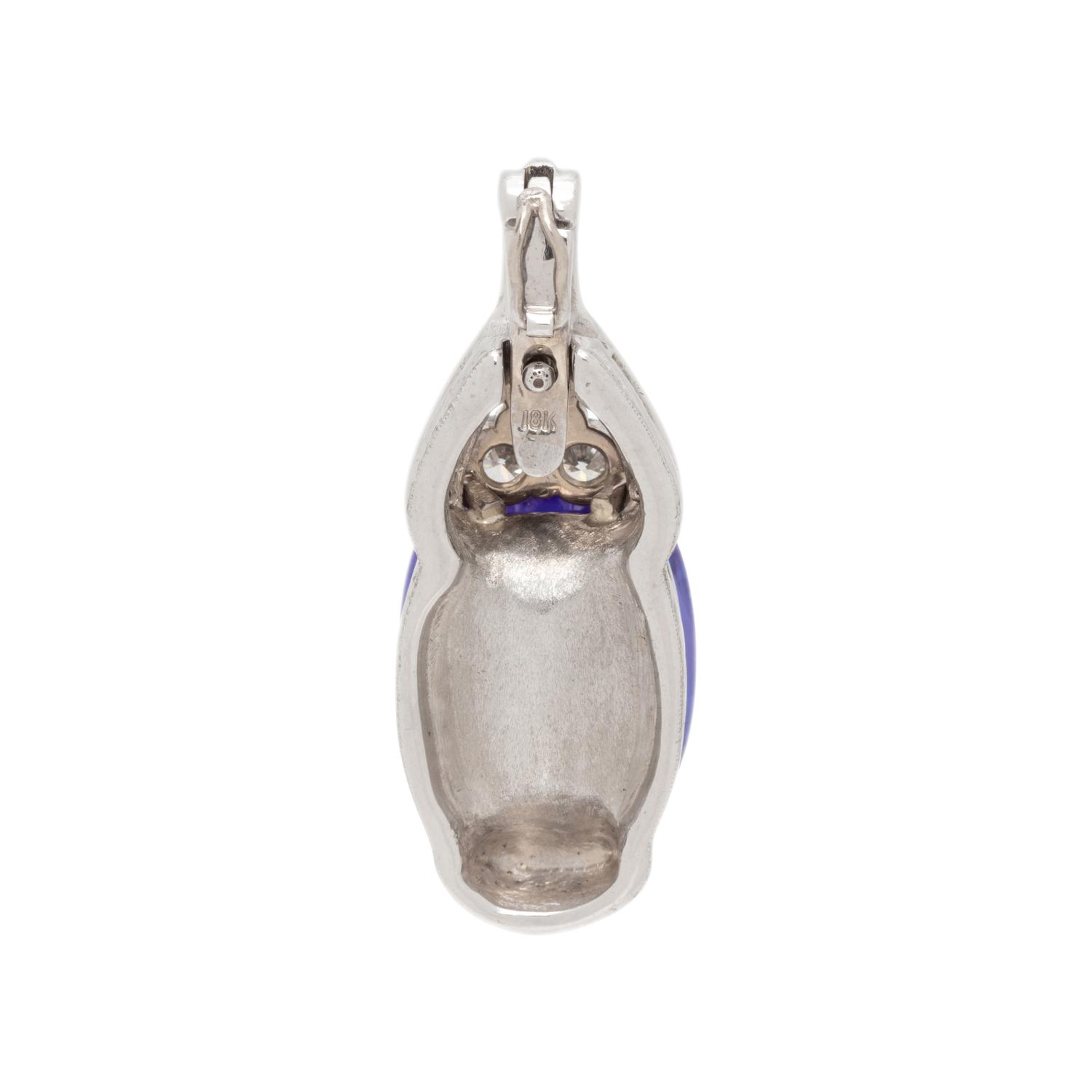 TANZANITE AND DIAMOND PENDANT