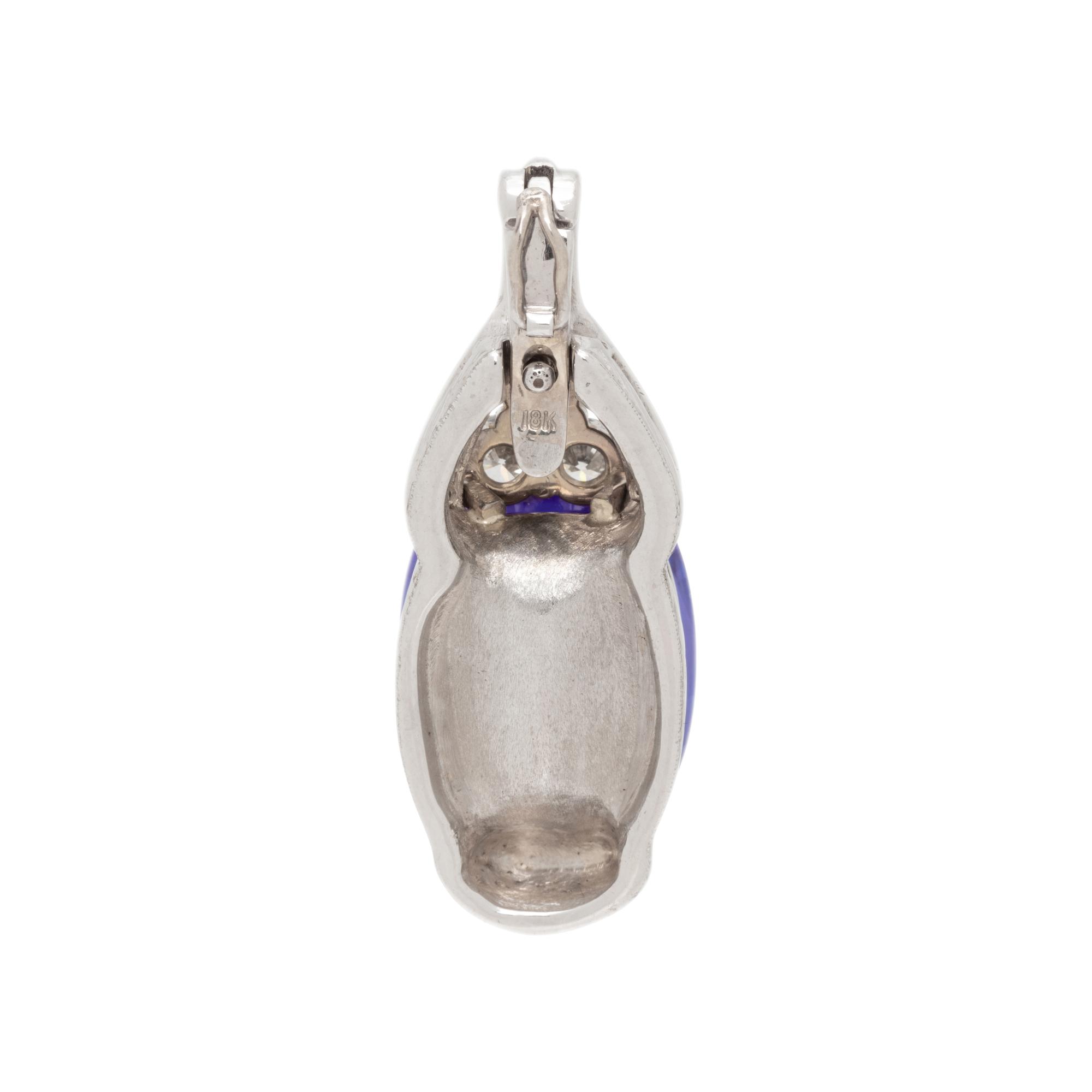 TANZANITE AND DIAMOND PENDANT
