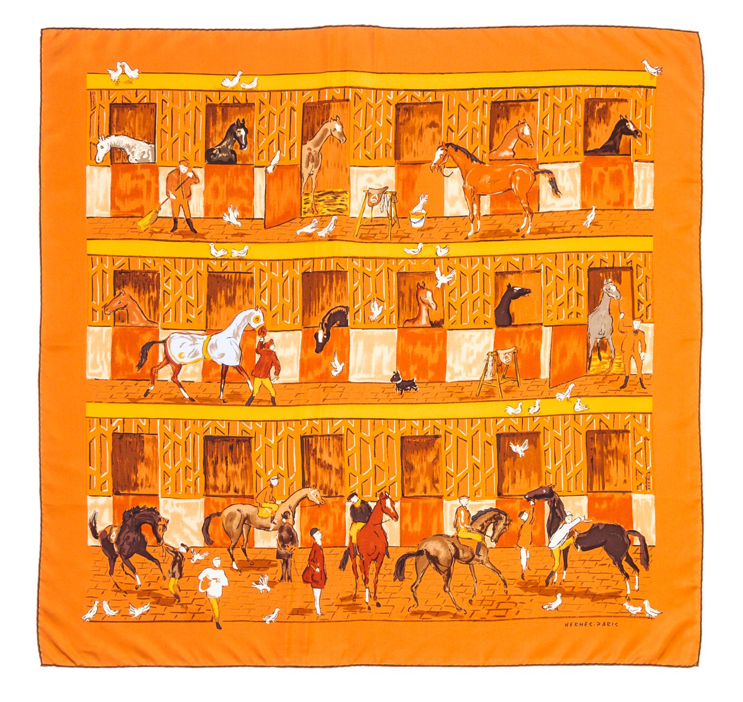 An Hermes 90cm Silk Scarf, 36" x 36".