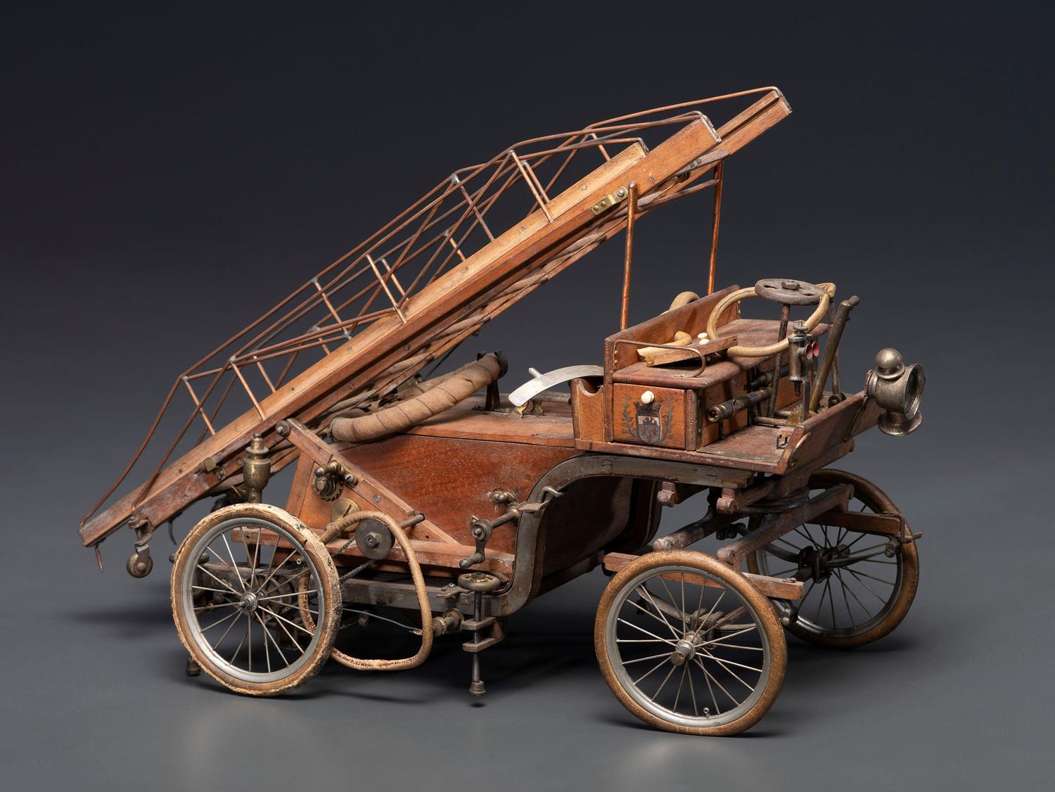An Early Wood Ladder Wagon Model