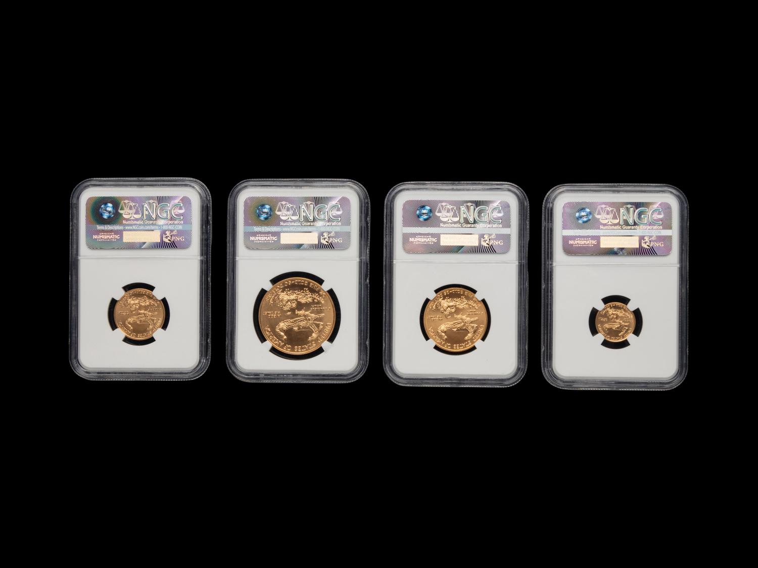 A 2016 Gold Eagle: Early Releases Four Gold Coin Set (NGC MS70)