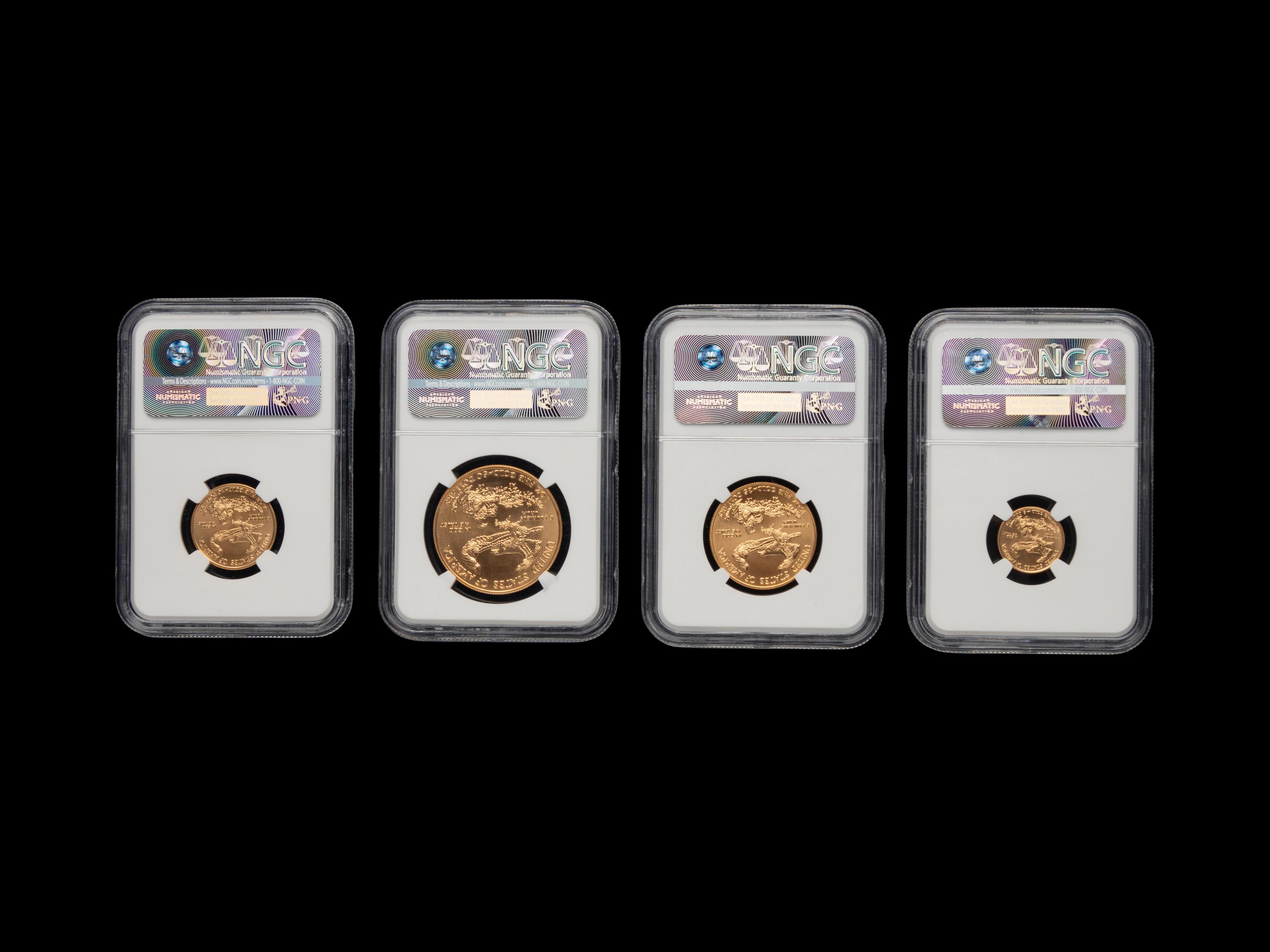 A 2016 Gold Eagle: Early Releases Four Gold Coin Set (NGC MS70)