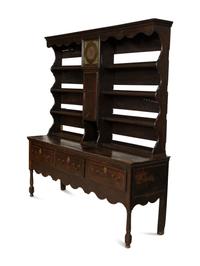 A Welsh Oak Clock-Inset Cupboard