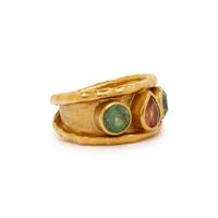 JEAN MAHIE, HIGH KARAT GOLD AND GEMSTONE RING