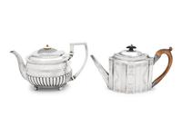 Two George III Silver Teapots