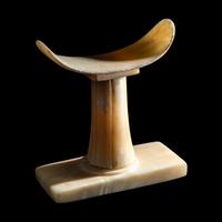An Egyptian Alabaster Headrest