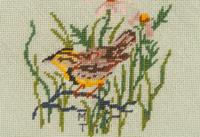 A Multi-Patch Ornithological Needlepoint Rug