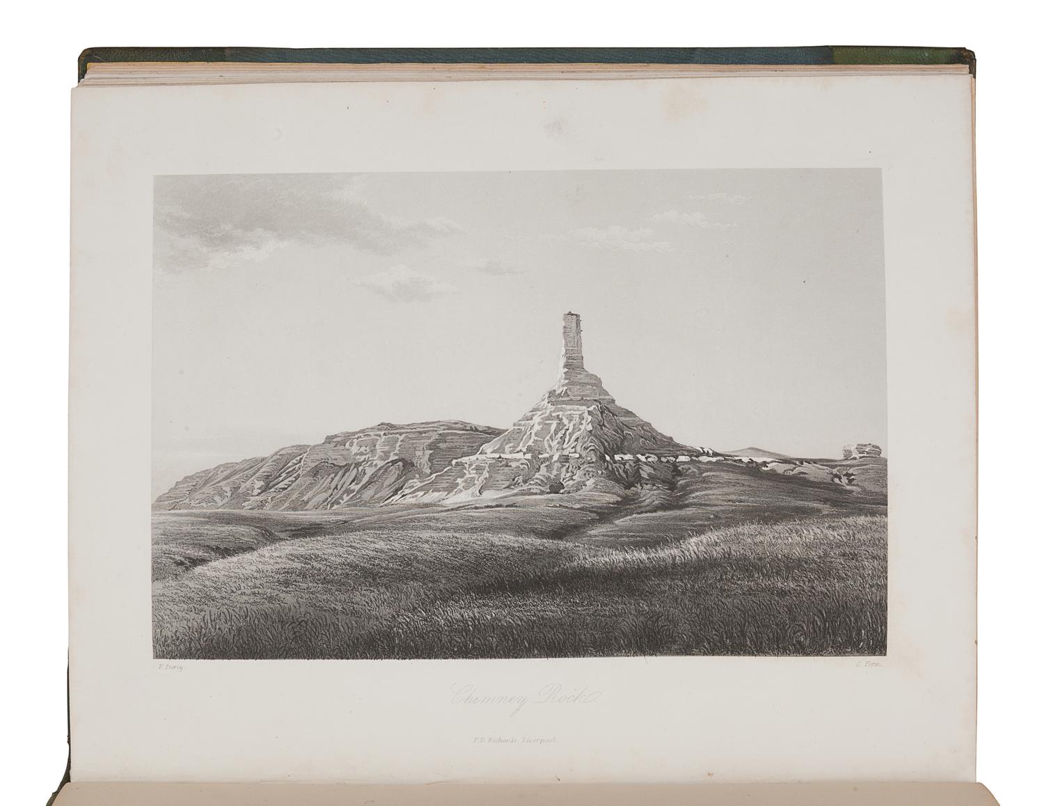 [MORMONISM]. LINFORTH, James (1827-1899), editor. -- PIERCY, Frederick H. (1830-1891), illustrator. Route from Liverpool to Great Salt Lake Valley... Together With a Geographical and Historical Description of Utah, and a Map of the Overland Routes to that Territory, from Missouri River . Liverpool: Franklin D. Richards; London: Latter-Day Saints' Book Depot, 1855.