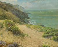 The Ocean Shore of San Francisco and Mile Rock Lighthouse, 1924