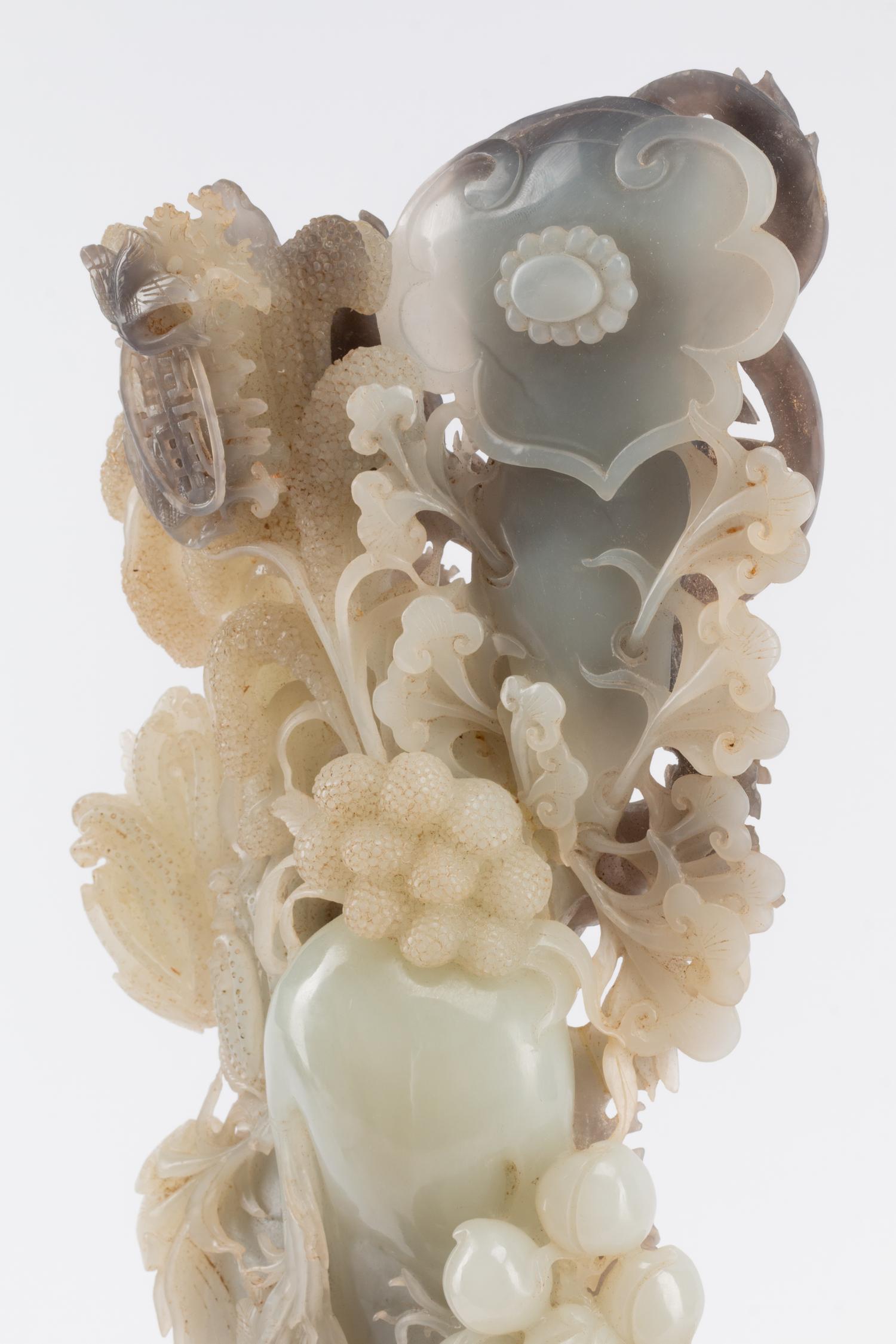 A Chinese Carved Hardstone Sculpture