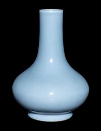A Chinese Clair-de-Lune Glazed Porcelain Bottle Vase, Biqiping