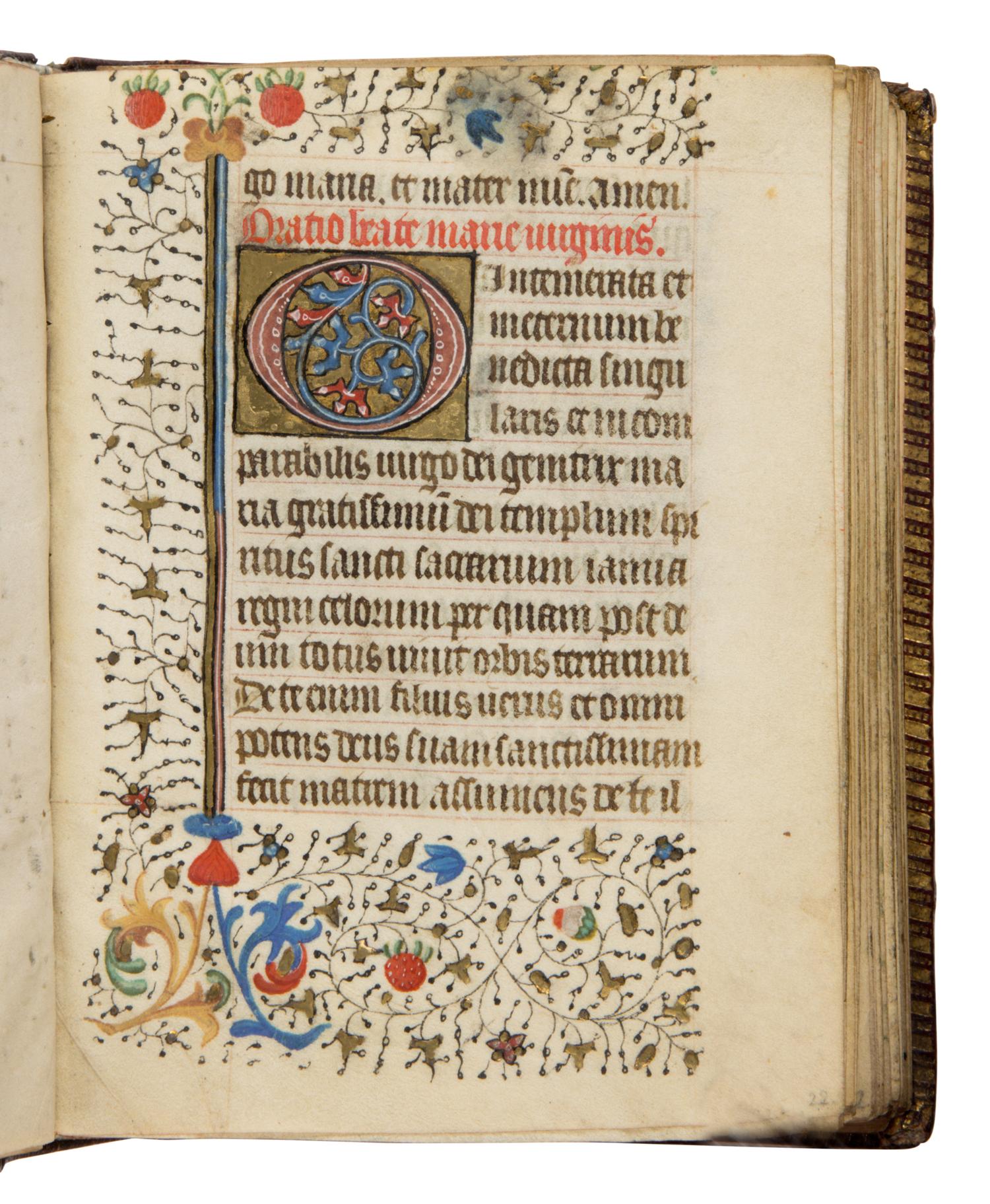 PARISIAN WORKSHOP Book of Hours, in Latin and French, illuminated manuscript on parchment [France, Paris, c. 1450]