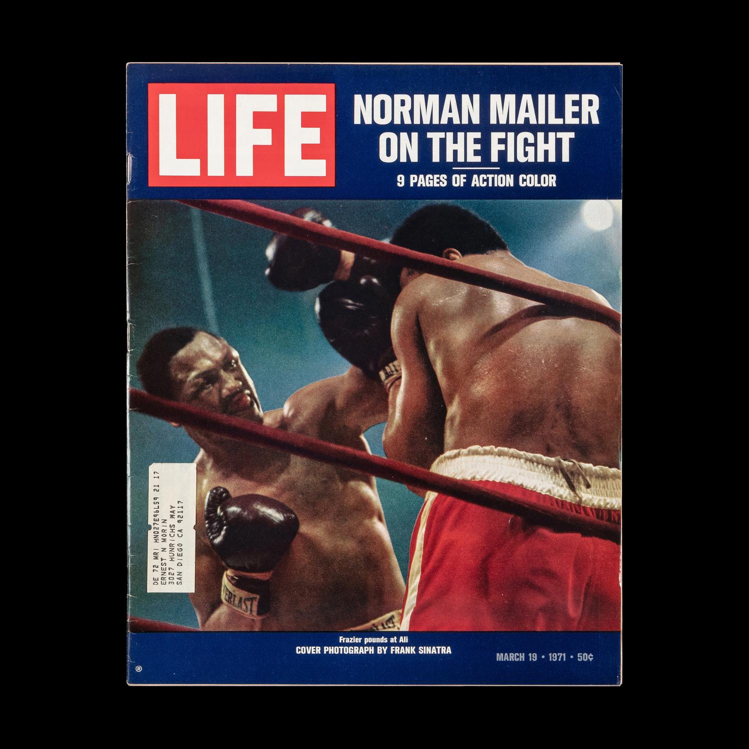 A Muhammad Ali vs Joe Frazier March 8, 1971 Signed Autograph Poster (PSA)
