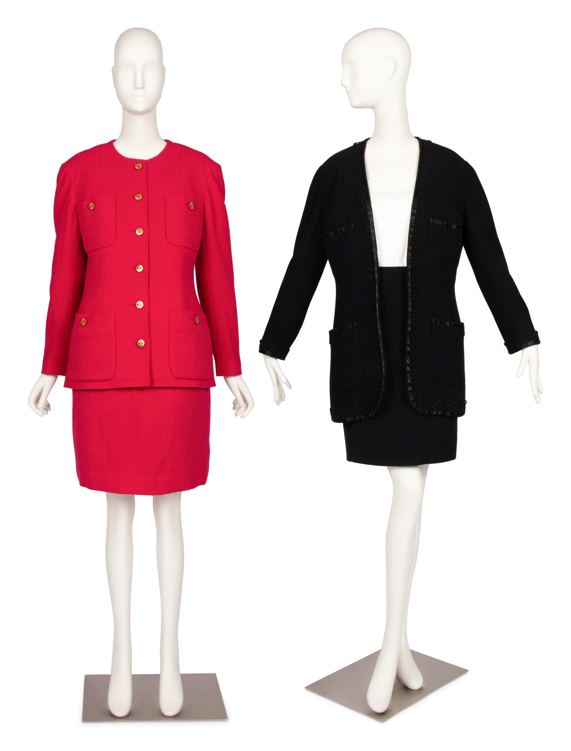 Three Chanel Pieces: One Skirt Suit and One Jacket, 1990s