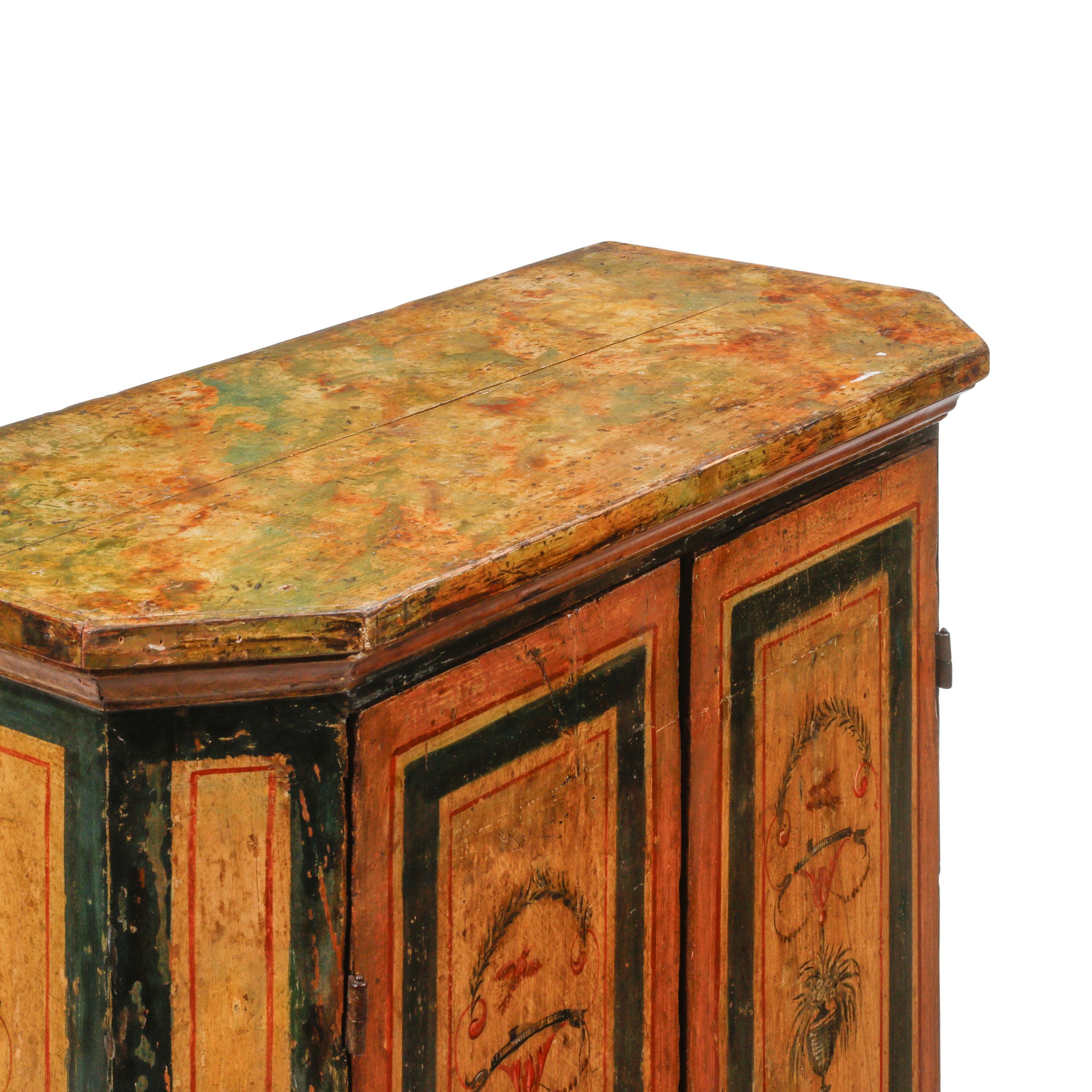 A Pair of Italian Painted Cabinets