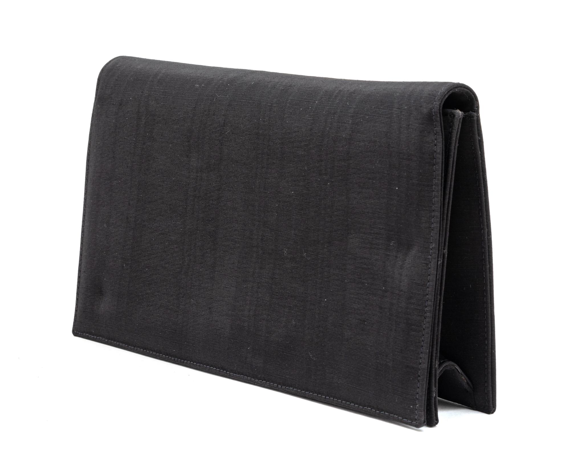 Two Gianni Versace Black Clutches, 1990s