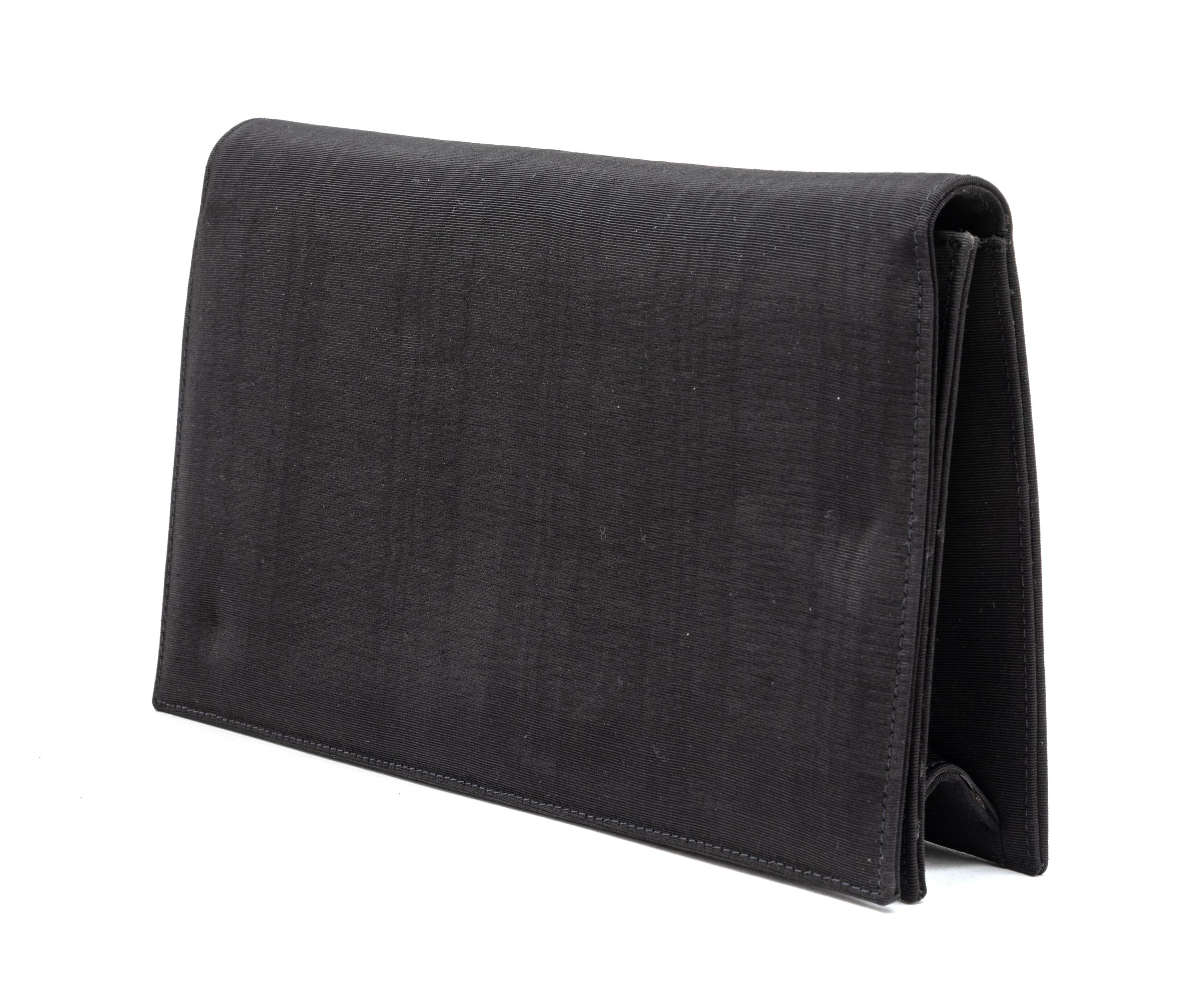 Two Gianni Versace Black Clutches, 1990s
