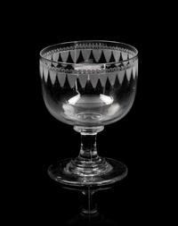 An English Cut Glass Stemware Service