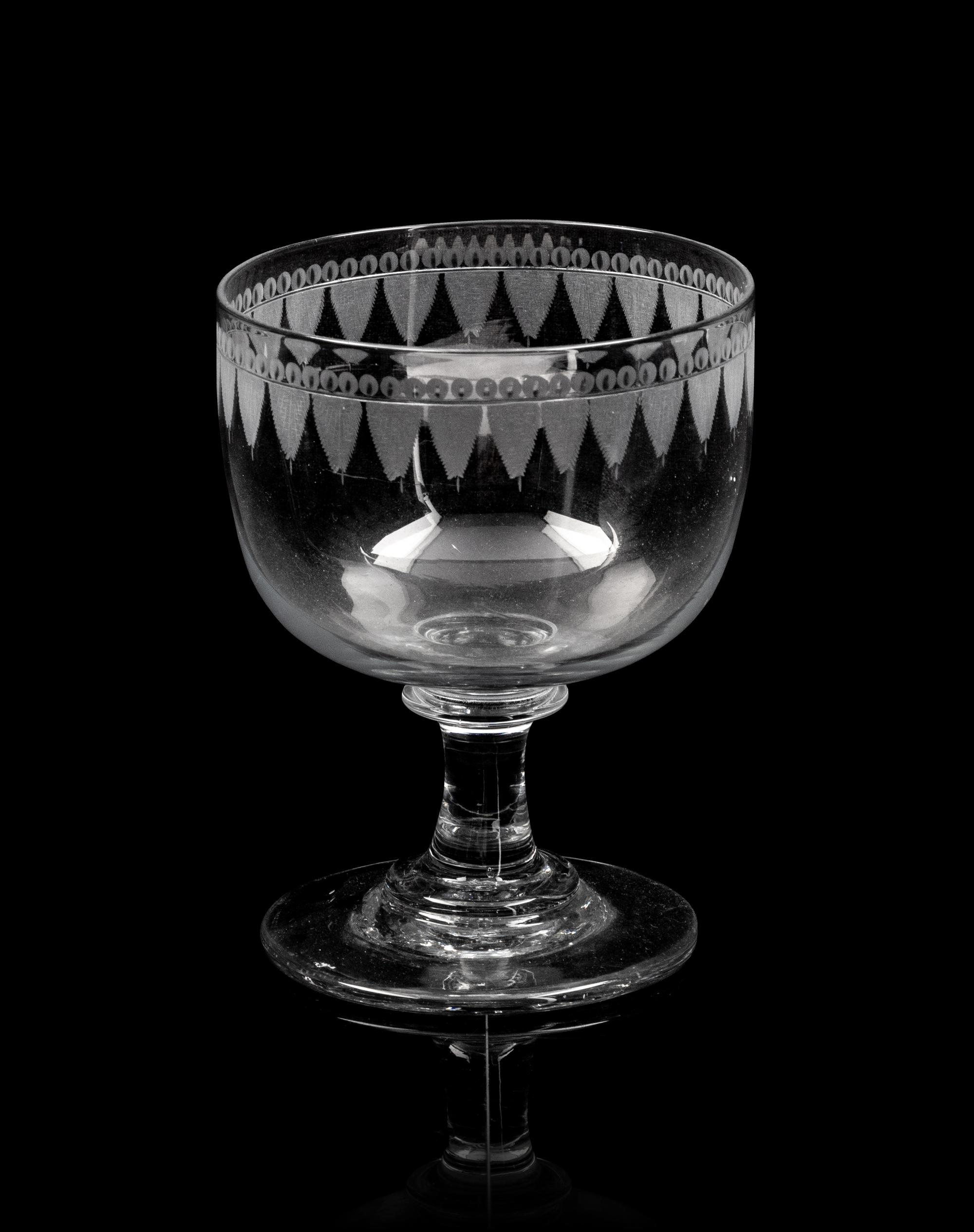 An English Cut Glass Stemware Service