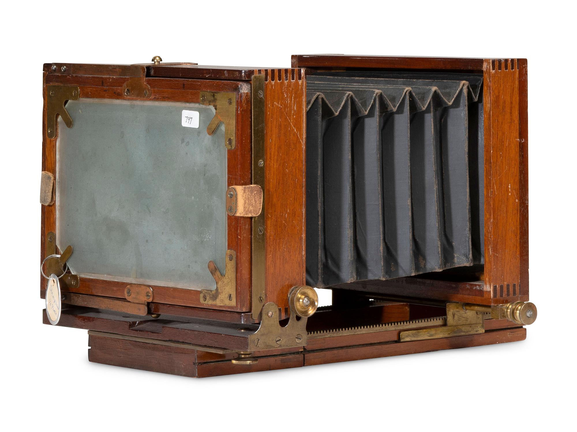 [EARLY PHOTOGRAPHY]. 2 cameras made by E. & H.T. Anthony, including the Victor and Champion. Ca late 1880s.
