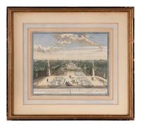 A Group of Eight Hand Colored Topographical Engravings