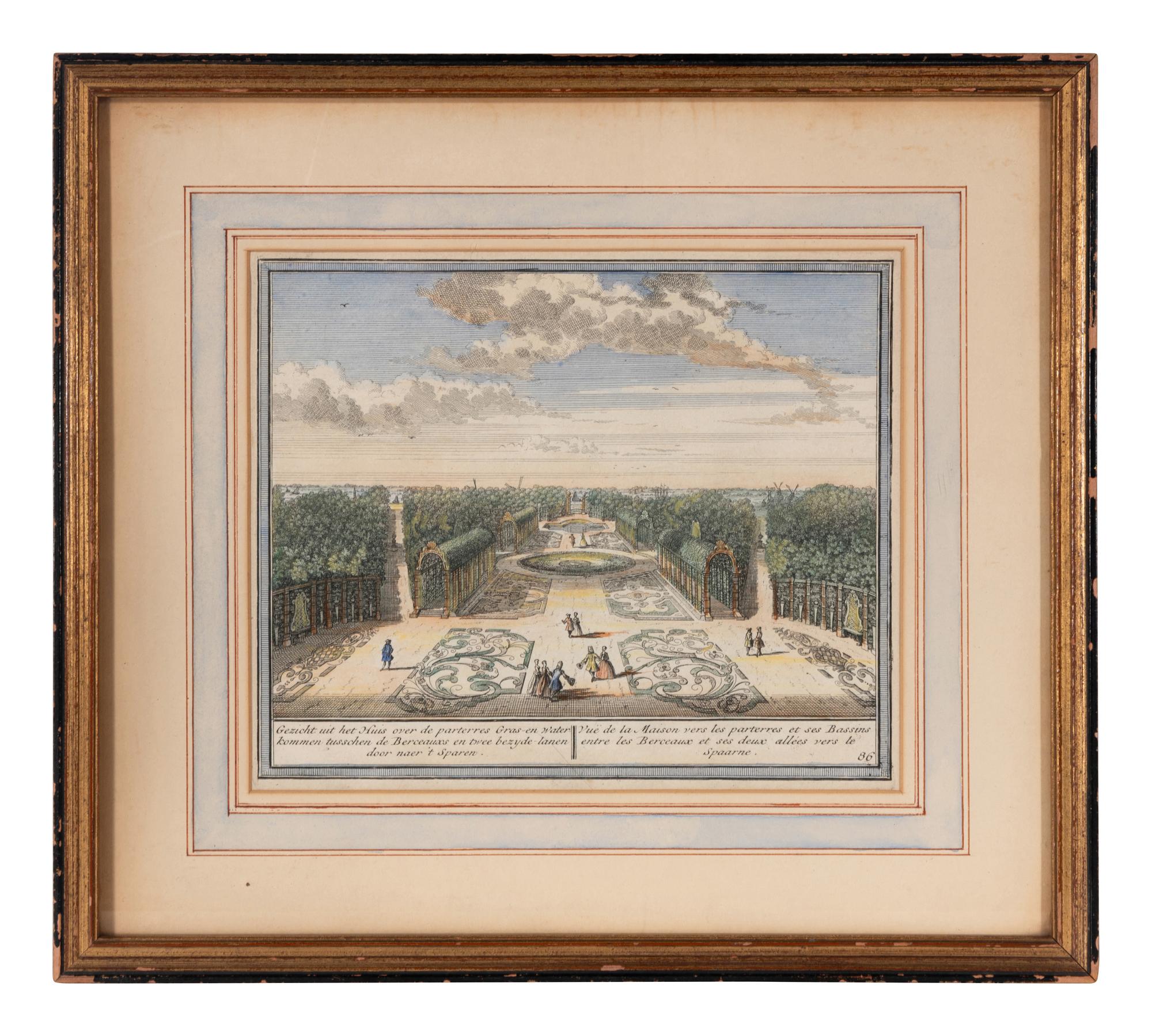 A Group of Eight Hand Colored Topographical Engravings