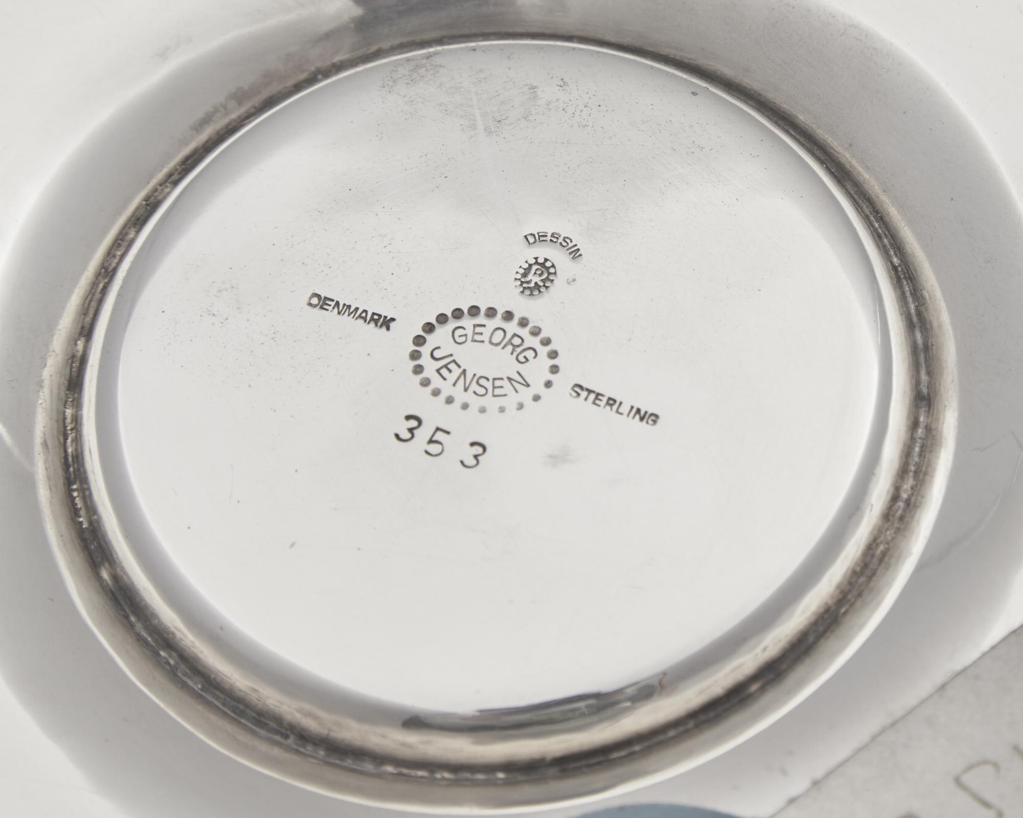 A Johan Rohde Designed Georg Jensen Silver Caviar Bowl and Underplate