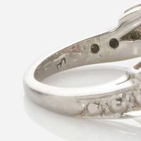 A Platinum and Diamond Ring