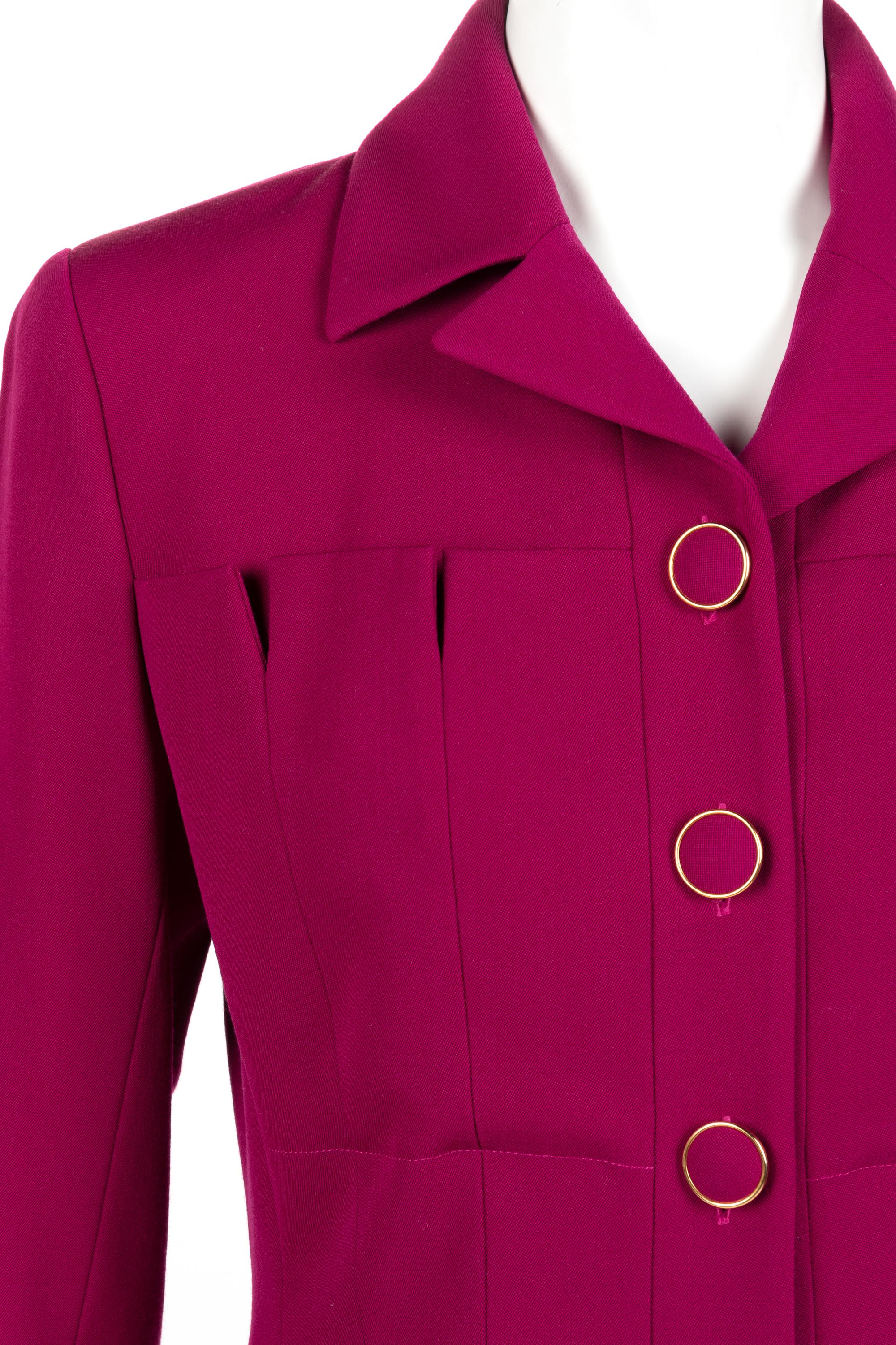 Three Designer Skirt Suits: One Jean Paul Gaultier, One Lagerfeld, One Yves Saint Laurent, 1980-90s