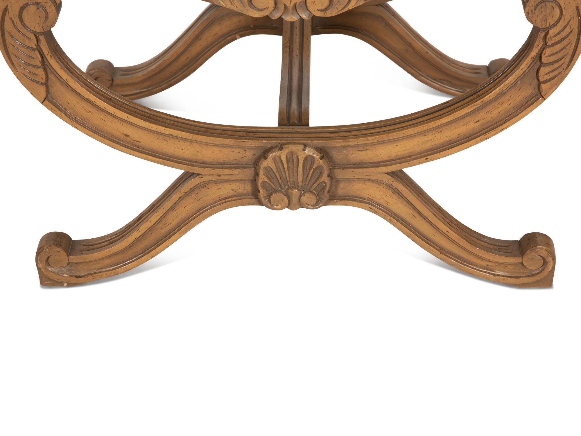 A Pair Louis XVI Style Curule Stools
