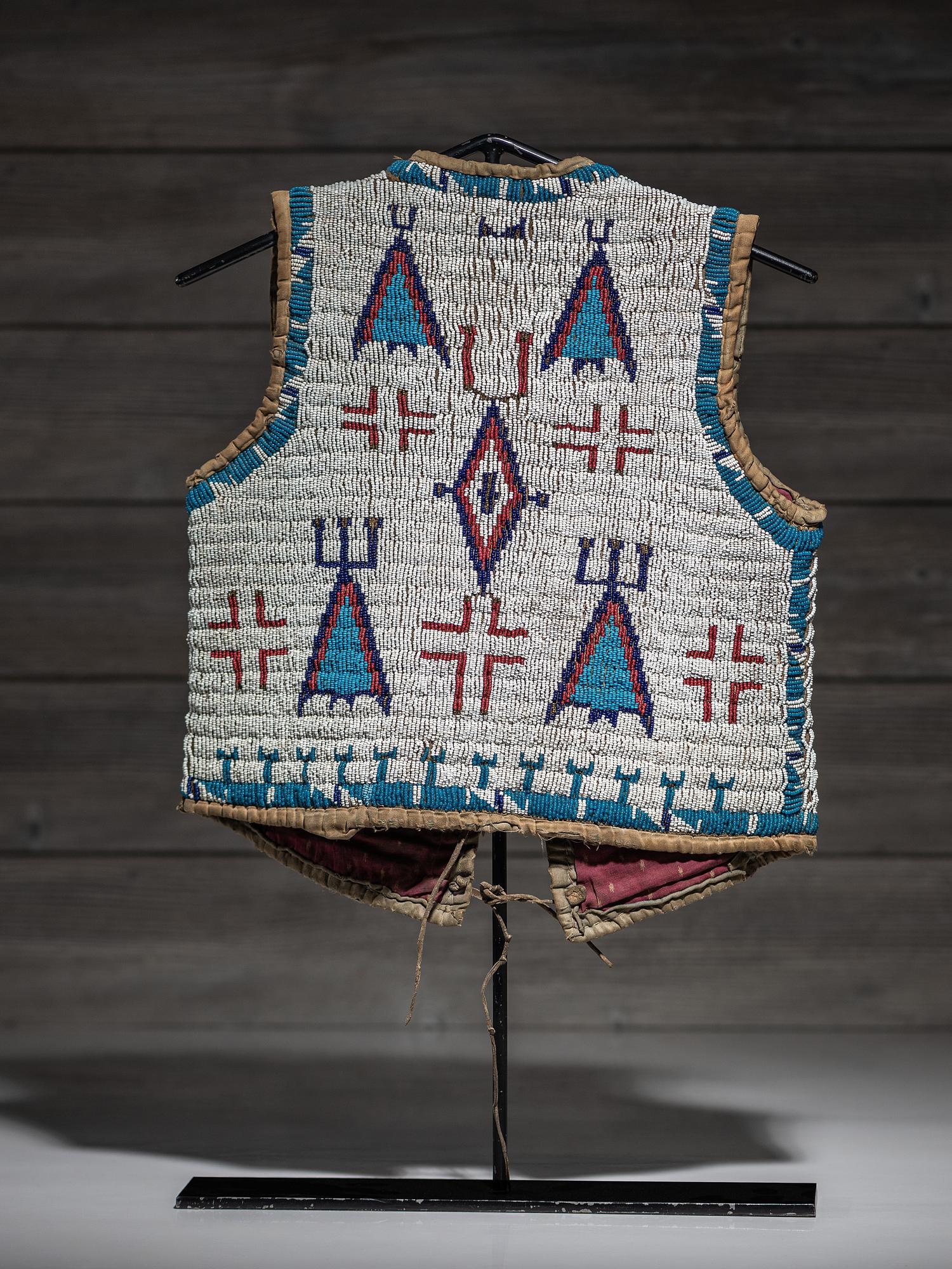 Sioux Child's Beaded Hide Vest