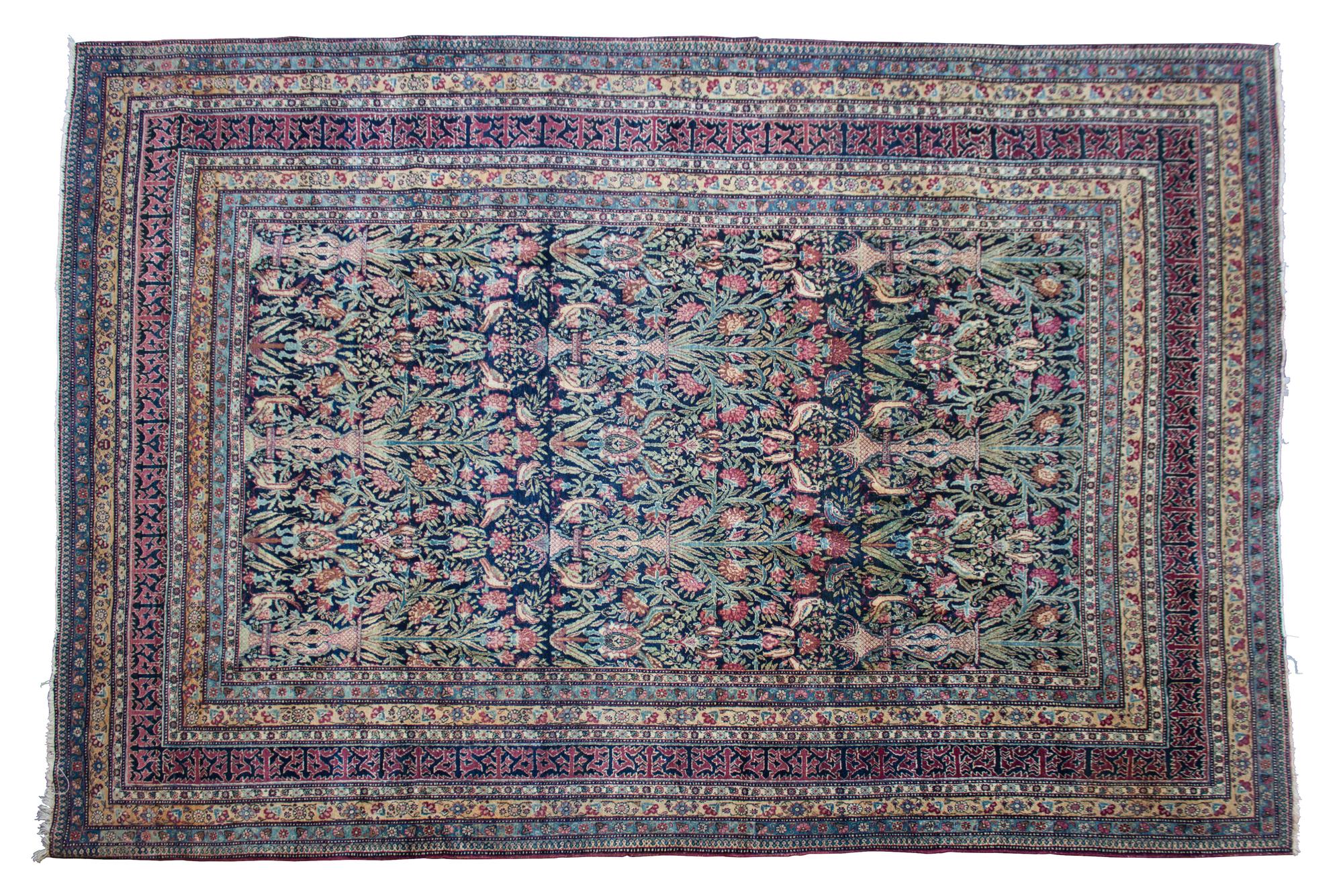 A Kashan Rug 9 feet 9 inches x 6 feet 8 inches. — LATE 19TH/EARLY 20TH CENTURY