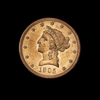 A United States 1905 Liberty Head $10 Gold Coin