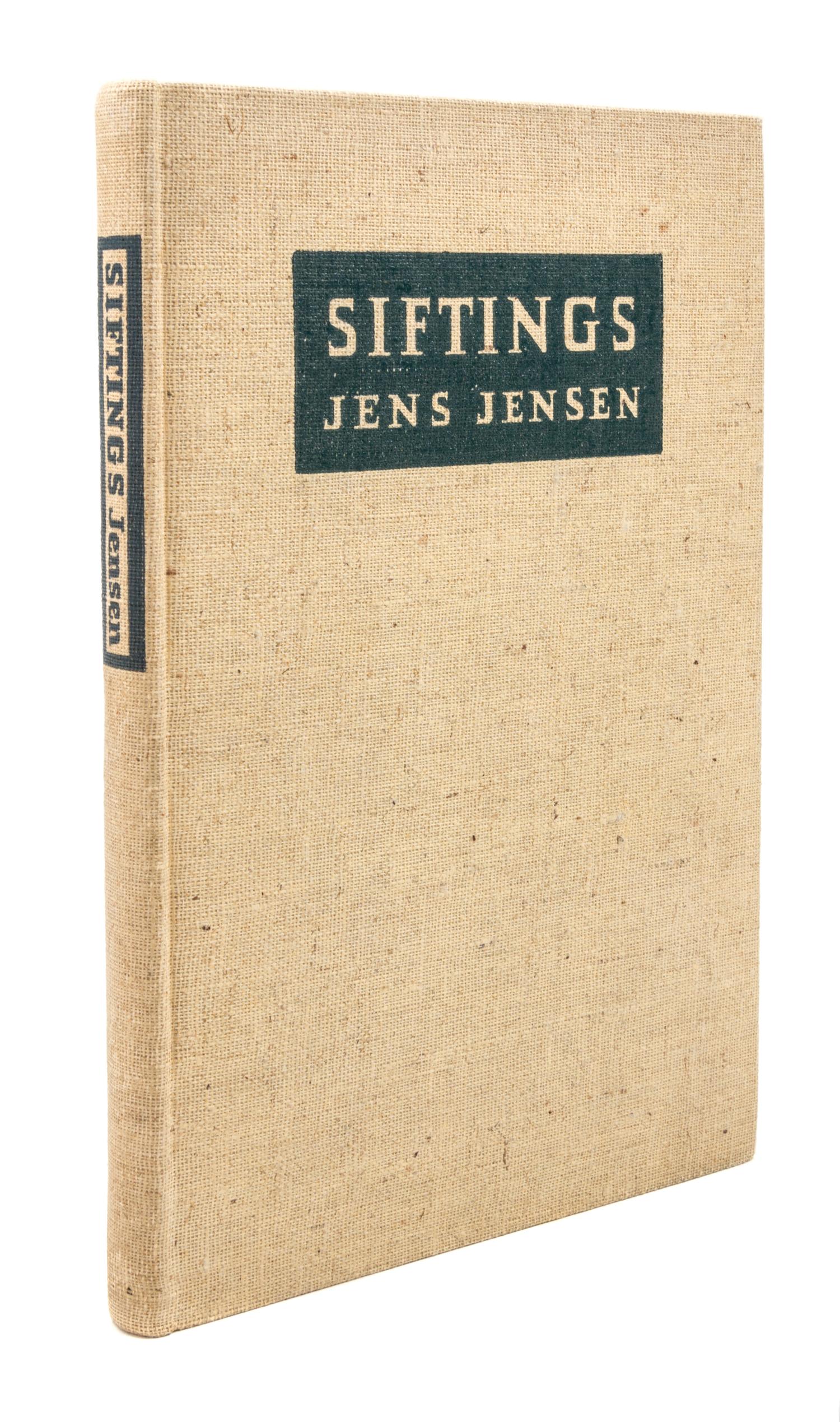 (LANDSCAPE ARCHITECTURE) JENSEN, JEN. Siftings. Chicago, 1939. Signed.
