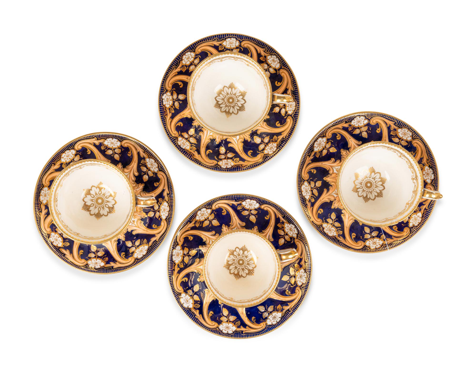 An English Porcelain Dessert Service