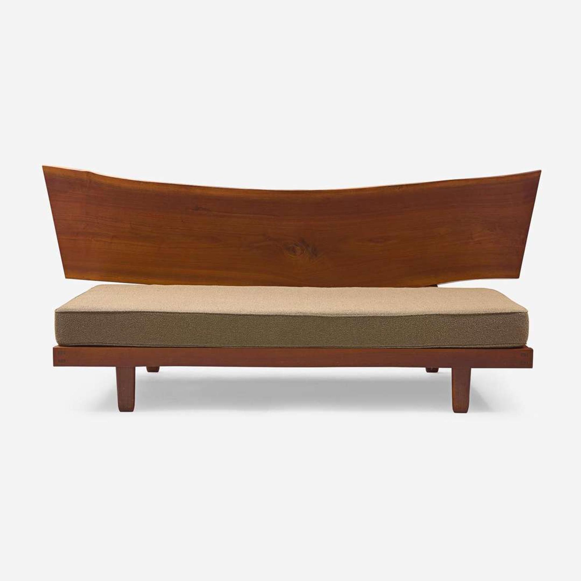 George Nakashima Day Bed with Plank Back, New Hope, Pennsylvania, 1969